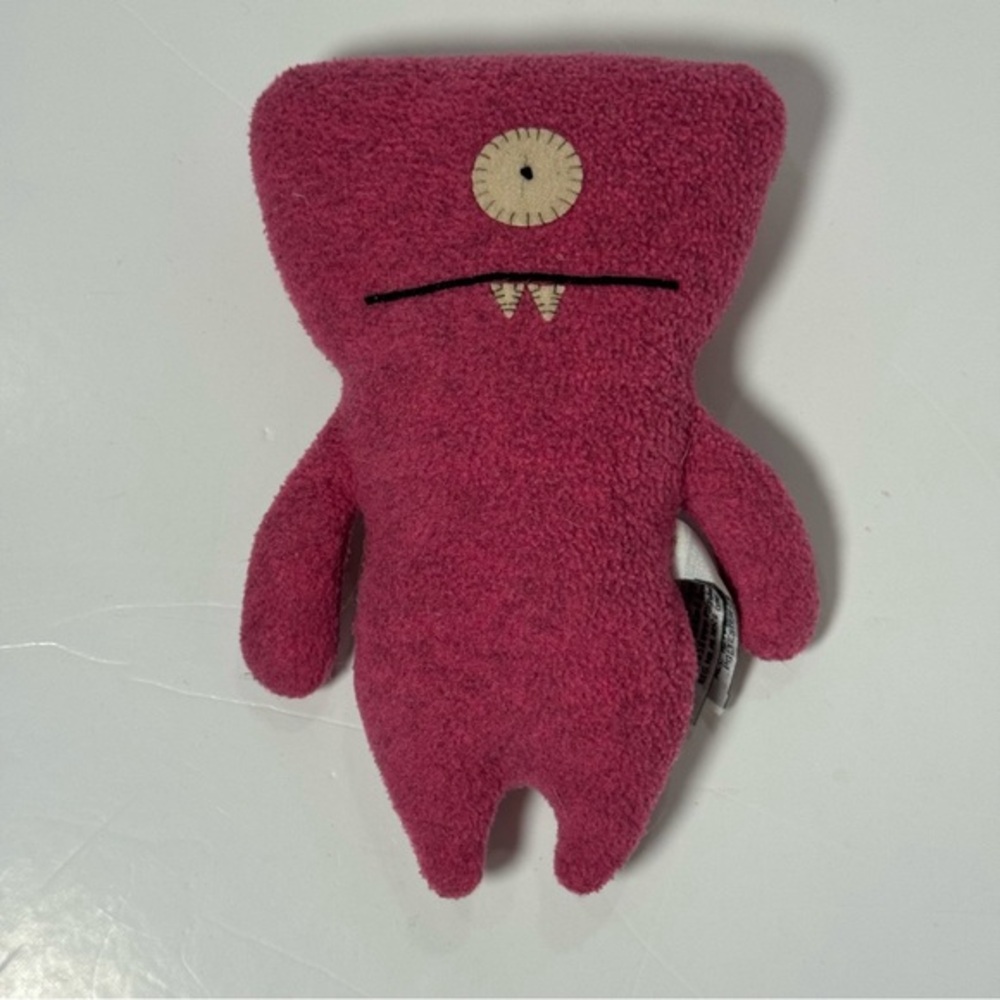UglyDoll Wedgehead Ugly‎ Toy Plush Stuffed Animal 8” Pink 2003 Collectible Y2K